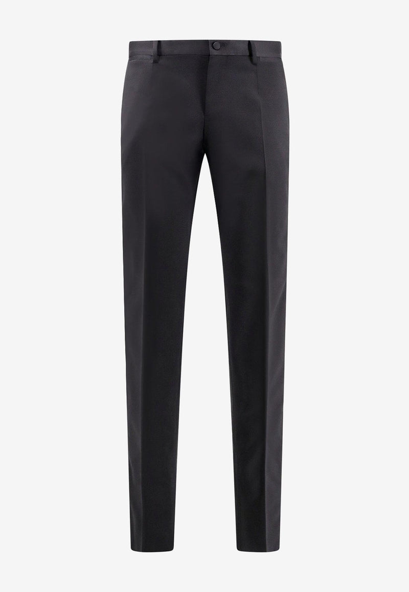 Dolce & Gabbana Wool and Silk Tailored Pants Black GWZMXTGG861_N0000_Black_29847345