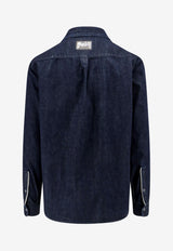 Dolce & Gabbana Western-Style Denim Shirt Blue G5LN3DG8KF1_S9001_Blue_29847110