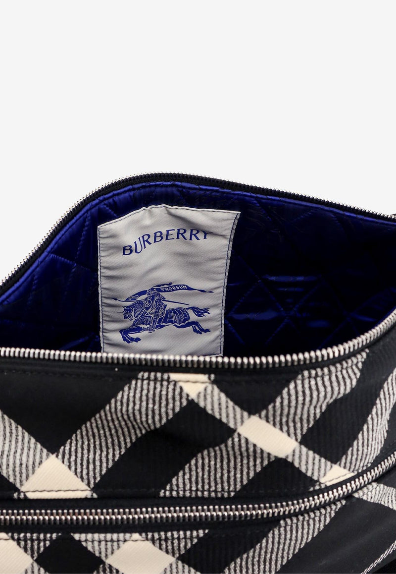 Burberry Shield Checked Messenger Bag Black 8089304_A1189_Black_29843828