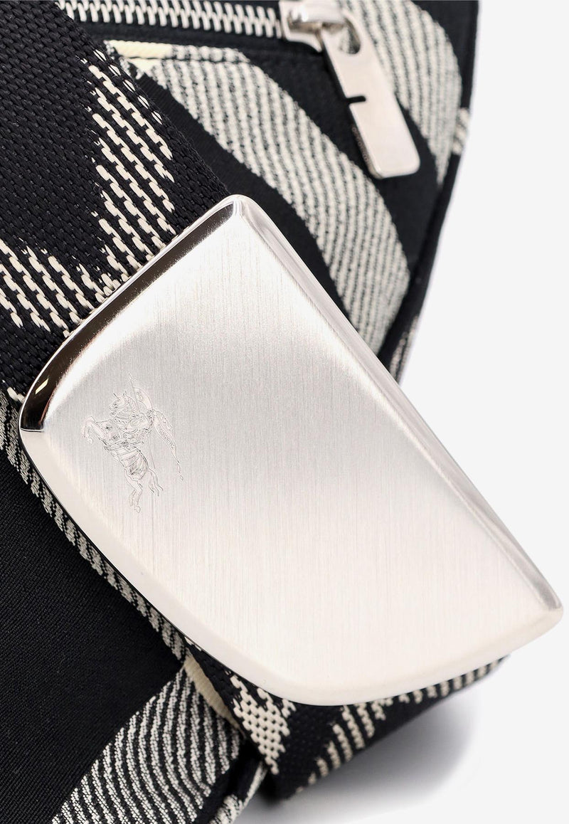 Burberry Shield Checked Messenger Bag Black 8089304_A1189_Black_29843828