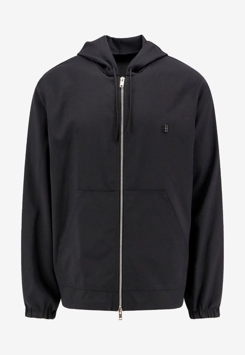 Givenchy 4G Logo Wool Zip Hoodie Black BM017T1558_001_Black_29847536