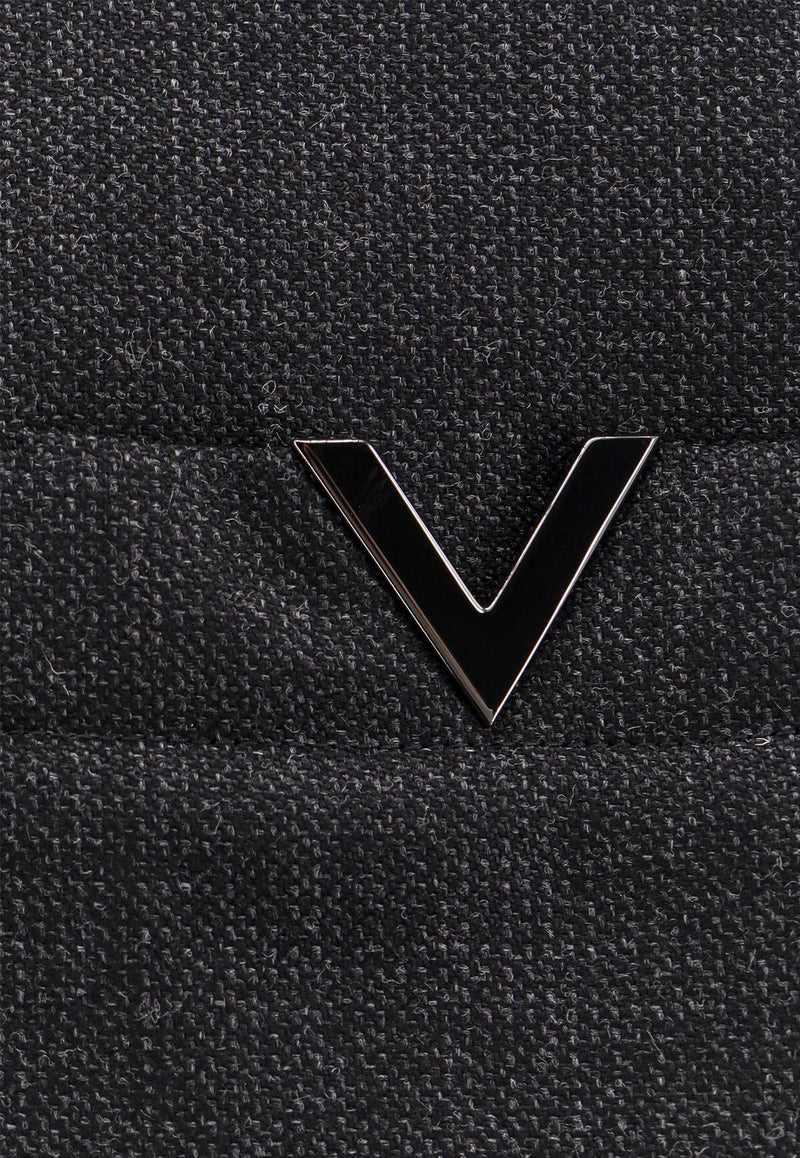 Valentino Metal V Long-Sleeved Shirt Gray 5V3CIO068JB_372_Grey_29845221