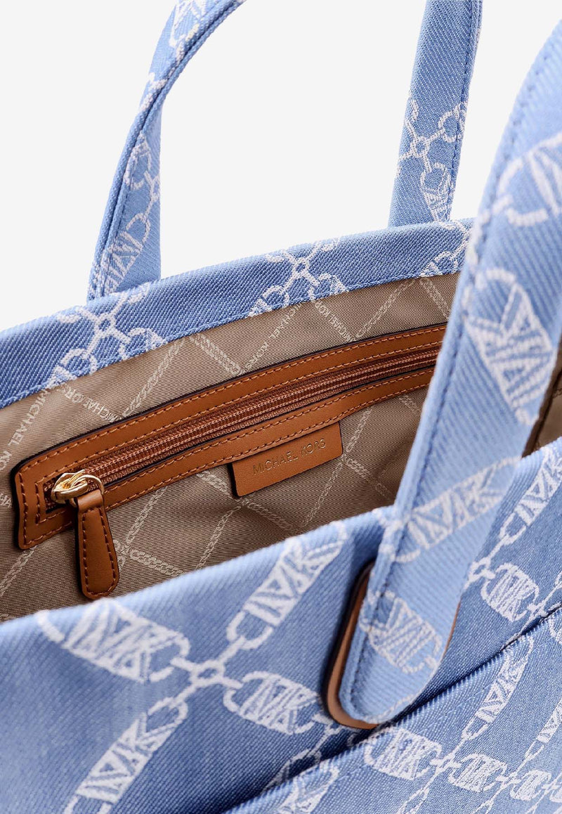 Michael Kors Large Gigi Empire Logo Tote Bag Blue 30R4G3GT3U_465_OneColor_29843370