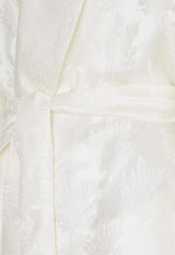 Fendi Jacquard Silk Belted Jacket White FJ7626AQ3G_F08QQ_White_29850399