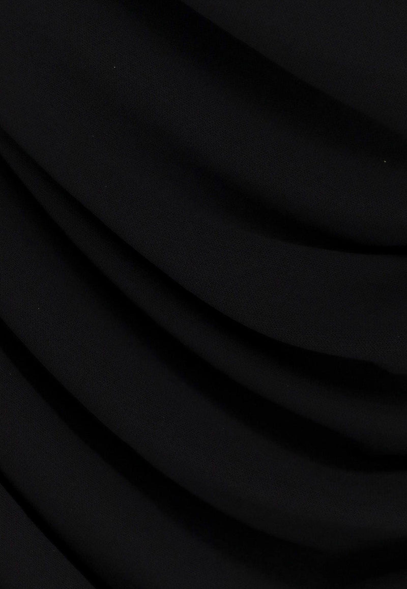 Givenchy Off-Shoulder Ruched Mini Dress Black BW21YN30YK_001_Black_29843756