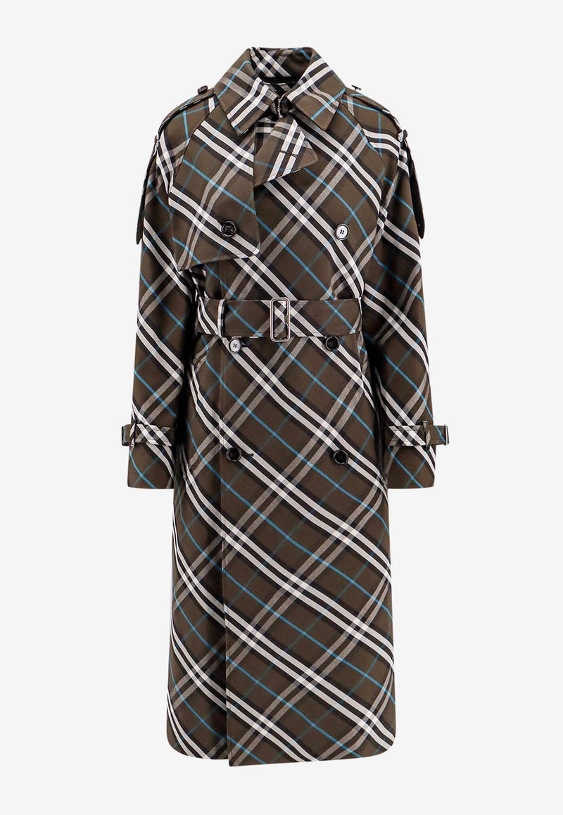 Burberry Signature Check Double-Breasted Trench Coat Multicolor 8095300_C1213_MultiColour_29841330