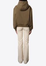 Saint Laurent Logo Embroidered Drawstring Hoodie Green 823602Y36SW_1301_Green_29850566