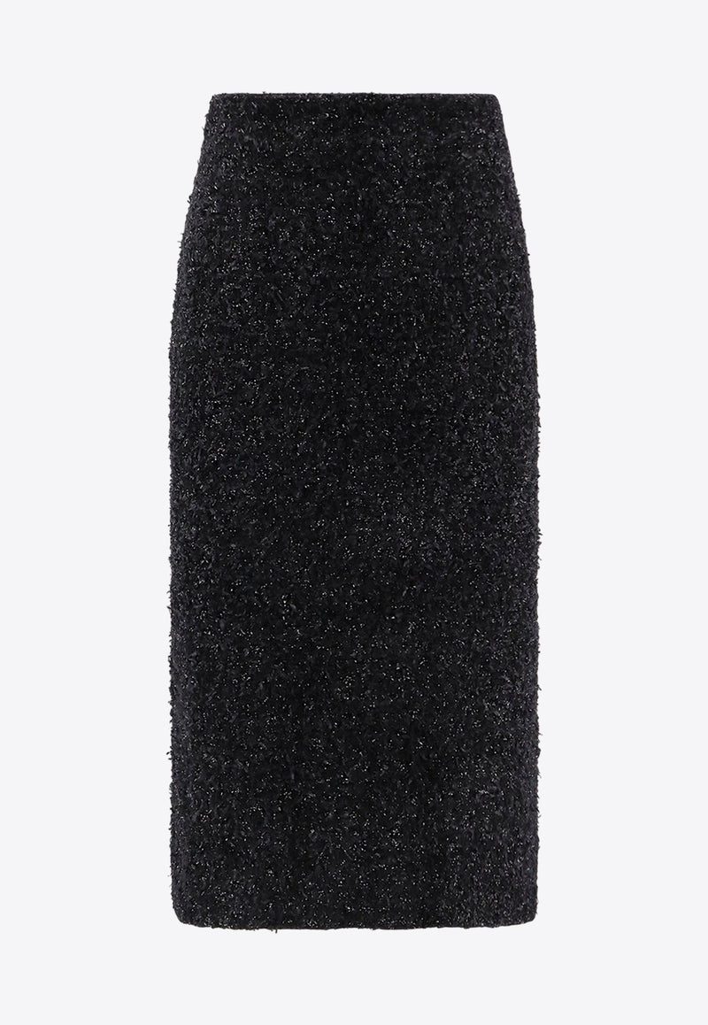 Balenciaga Tweed Knitted Midi Skirt Black 793601T3328_1000_Black_29848610