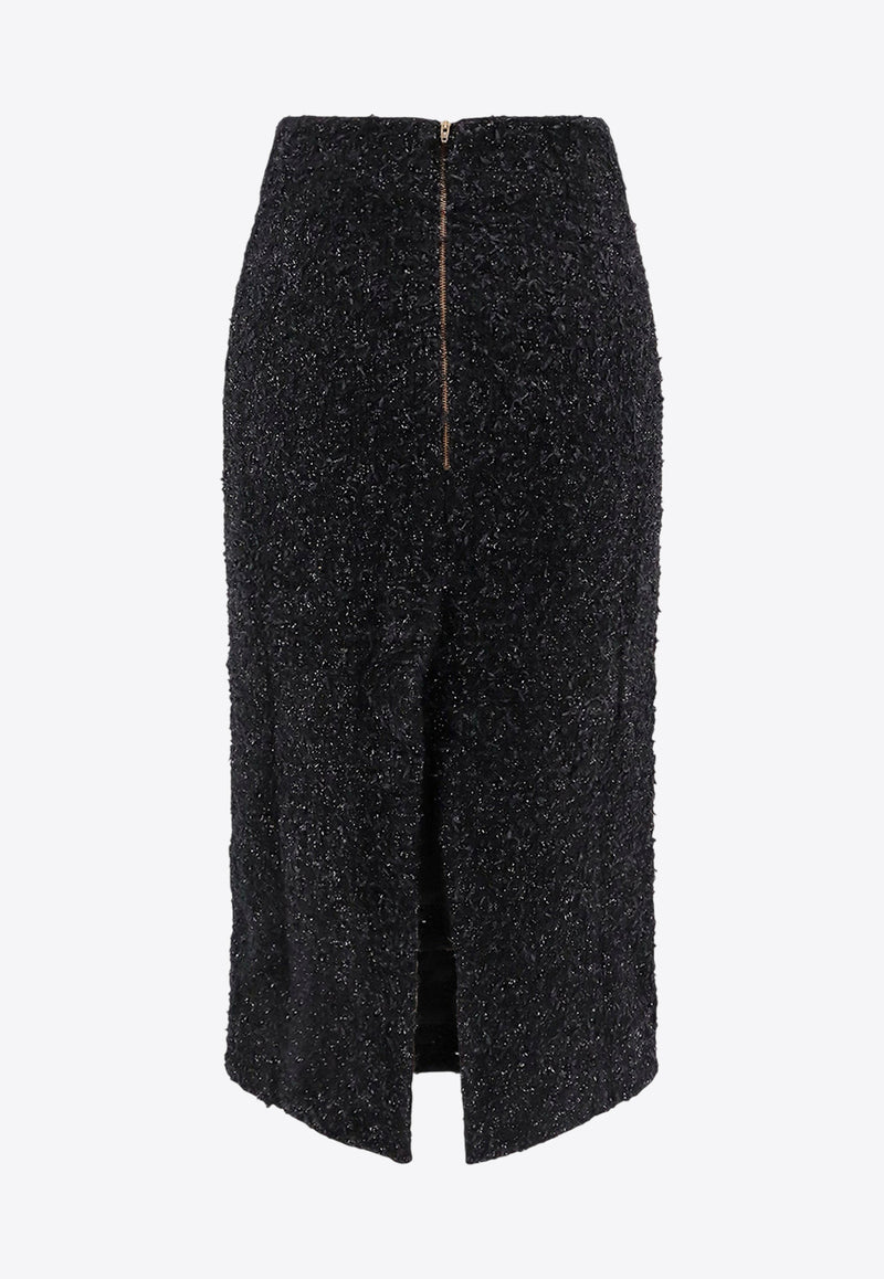 Balenciaga Tweed Knitted Midi Skirt Black 793601T3328_1000_Black_29848610