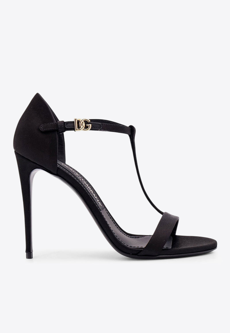 Dolce & Gabbana Keira 105 T-bar Satin Sandals Black CR1766A7630_80999_Black_29848112