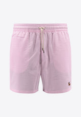Polo Ralph Lauren Classic Striped Swim Trunk Pink 710957784_004_Pink_30898748