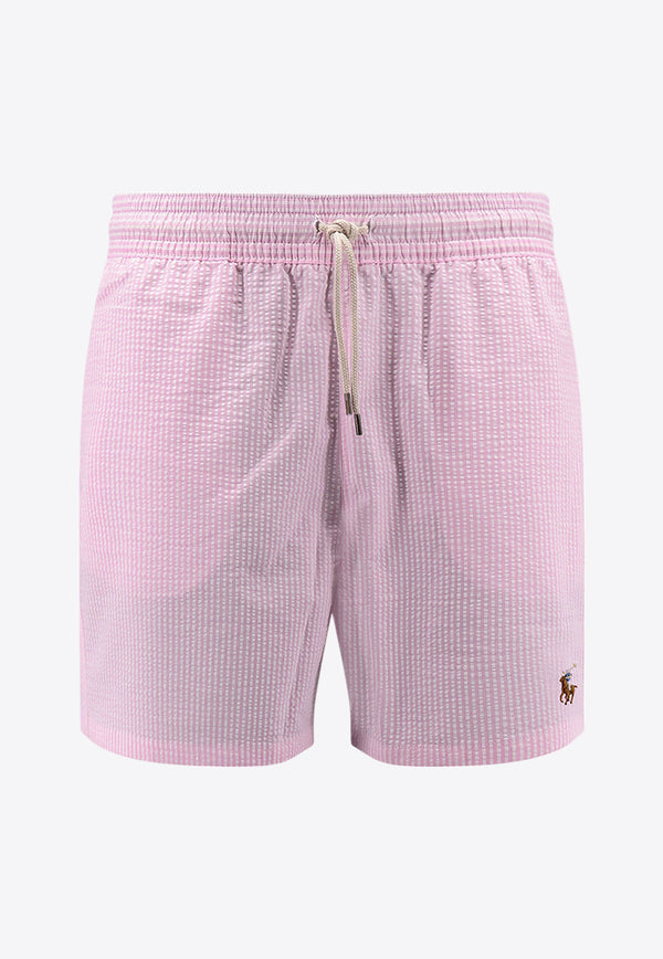 Polo Ralph Lauren Classic Striped Swim Trunk Pink 710957784_004_Pink_30898748
