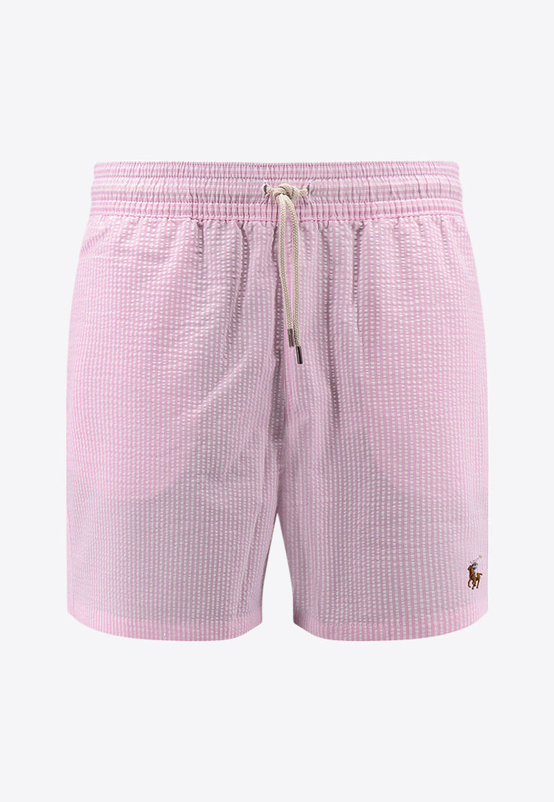 Polo Ralph Lauren Classic Striped Swim Trunk Pink 710957784_004_Pink_30898748
