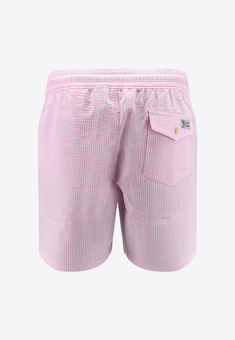 Polo Ralph Lauren Classic Striped Swim Trunk Pink 710957784_004_Pink_30898748