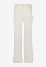 Fendi FF Straight-Leg Jeans White FLP855AT21_F08QQ_White_29853730