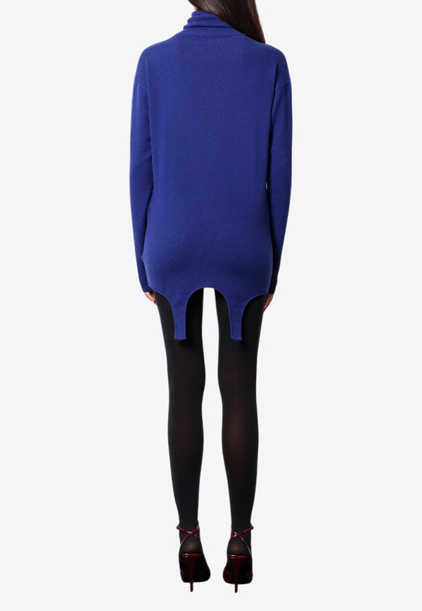 Saint Laurent Cashmere Long-Sleeved Turtleneck Sweater 806969YALL2_4069_Blue_29853267