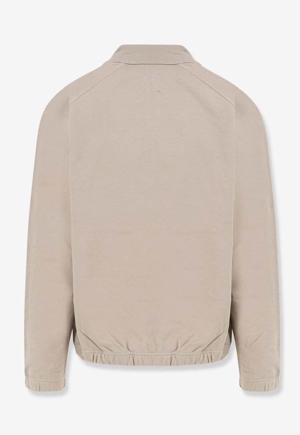 ROA Half-Zip Logo Sweatshirt Beige RBMW0334FA241_BEG0002_OneColor_31183866