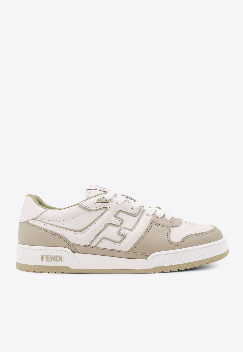 Fendi Match Leather Low-Top Sneakers Beige 7E1643AOMN_F1RT4_Grey_29850787
