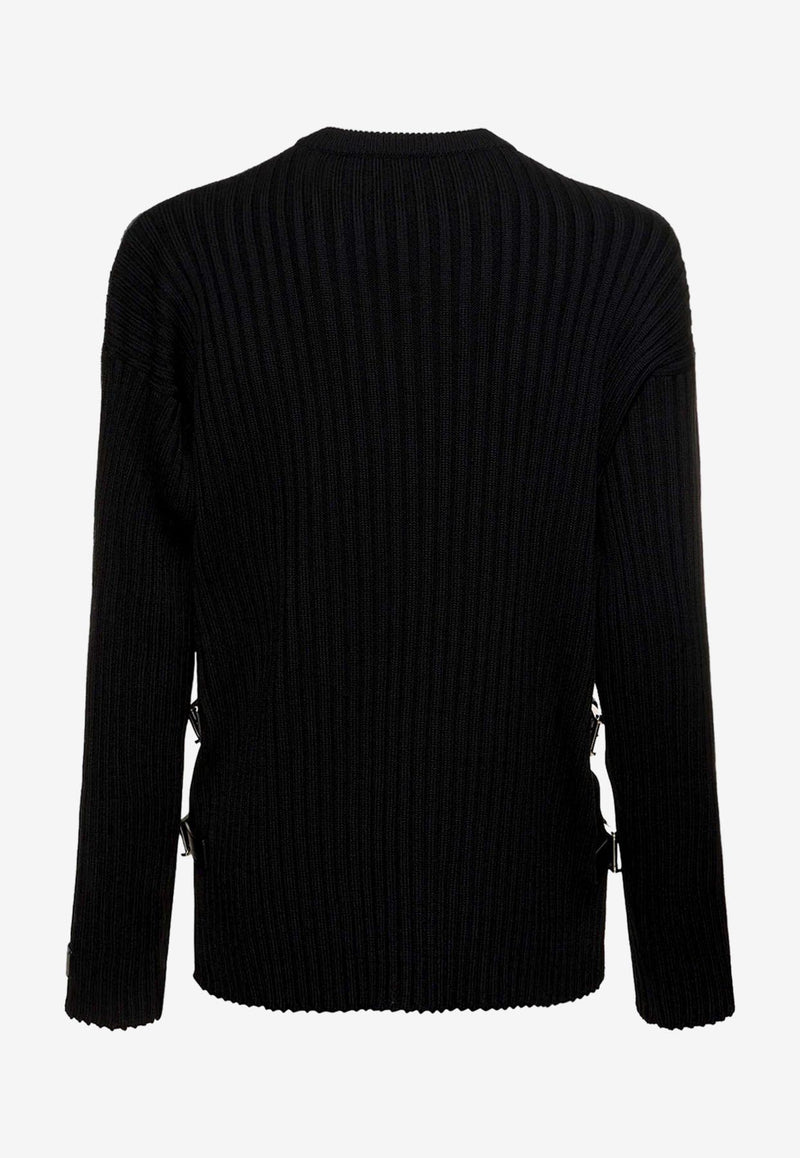 Versace Wool Crewneck Sweater Black 10117901A08069_1B000_Black_29841358