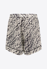 Tory Burch Pixelated Logo Print Shorts Beige 167763_113_Black_29847126