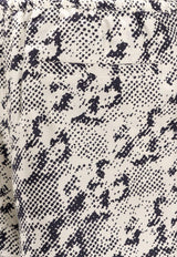 Tory Burch Pixelated Logo Print Shorts Beige 167763_113_Black_29847126