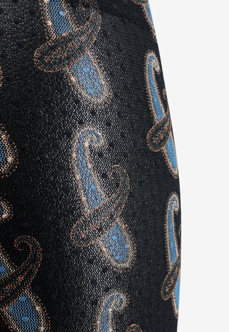 Etro Paisley Print Leggings Black 118655253_0001_MultiColour_29843609