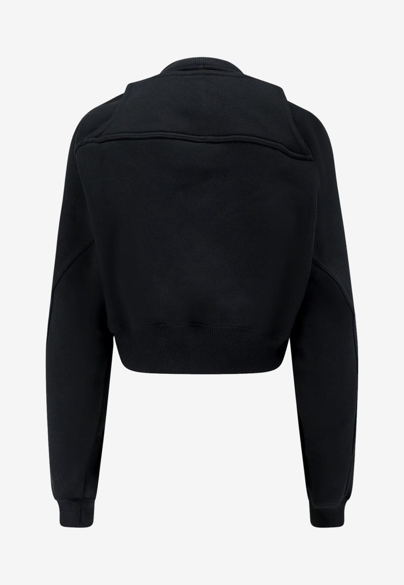 Off-White OFF Stamp Cropped Sweatshirt Black OWBA071F23JER001_1001_Black_29846825