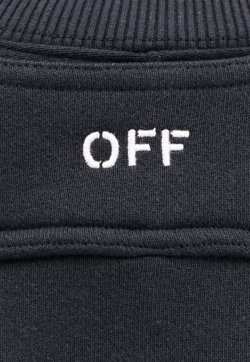 Off-White OFF Stamp Cropped Sweatshirt Black OWBA071F23JER001_1001_Black_29846825