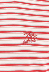 Golden Goose DB Logo Embroidered Striped T-shirt Red GMP02168P001880_11458_Red_29857322