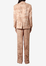 Dries Van Noten Peaked Lapel Blazer Pink 2510104071334_301_Pink_29844032