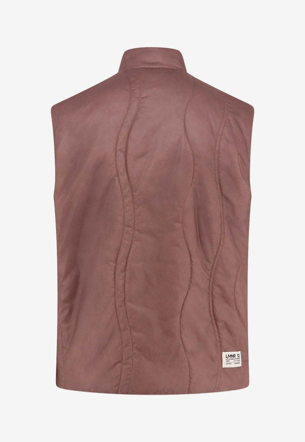 Herno Laminar Padded Quilted Vest Pink GI00174UL12829_4013_Pink_29845991