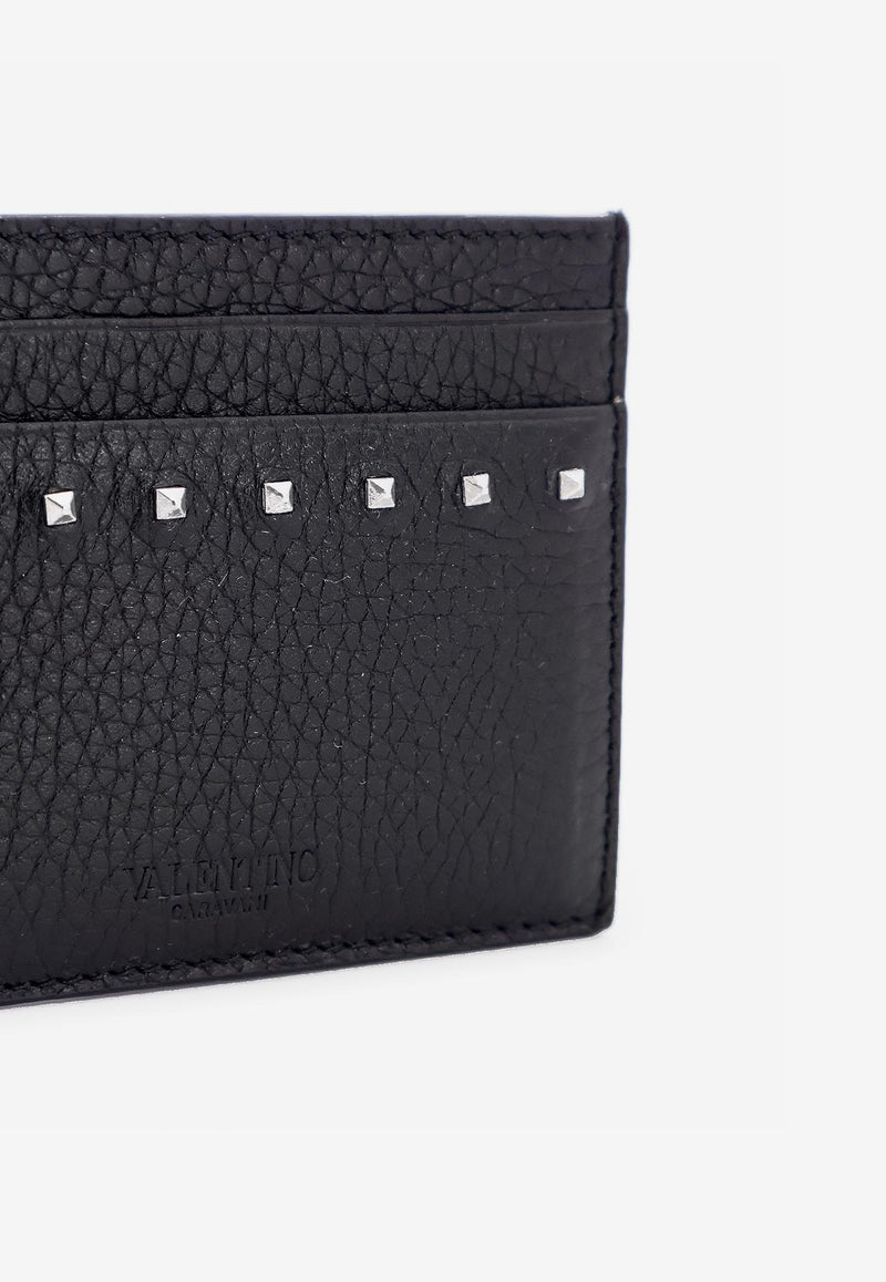 Valentino Rockstud Leather Cardholder Black 6Y2P0V18PDX_0NO_Black_29840051