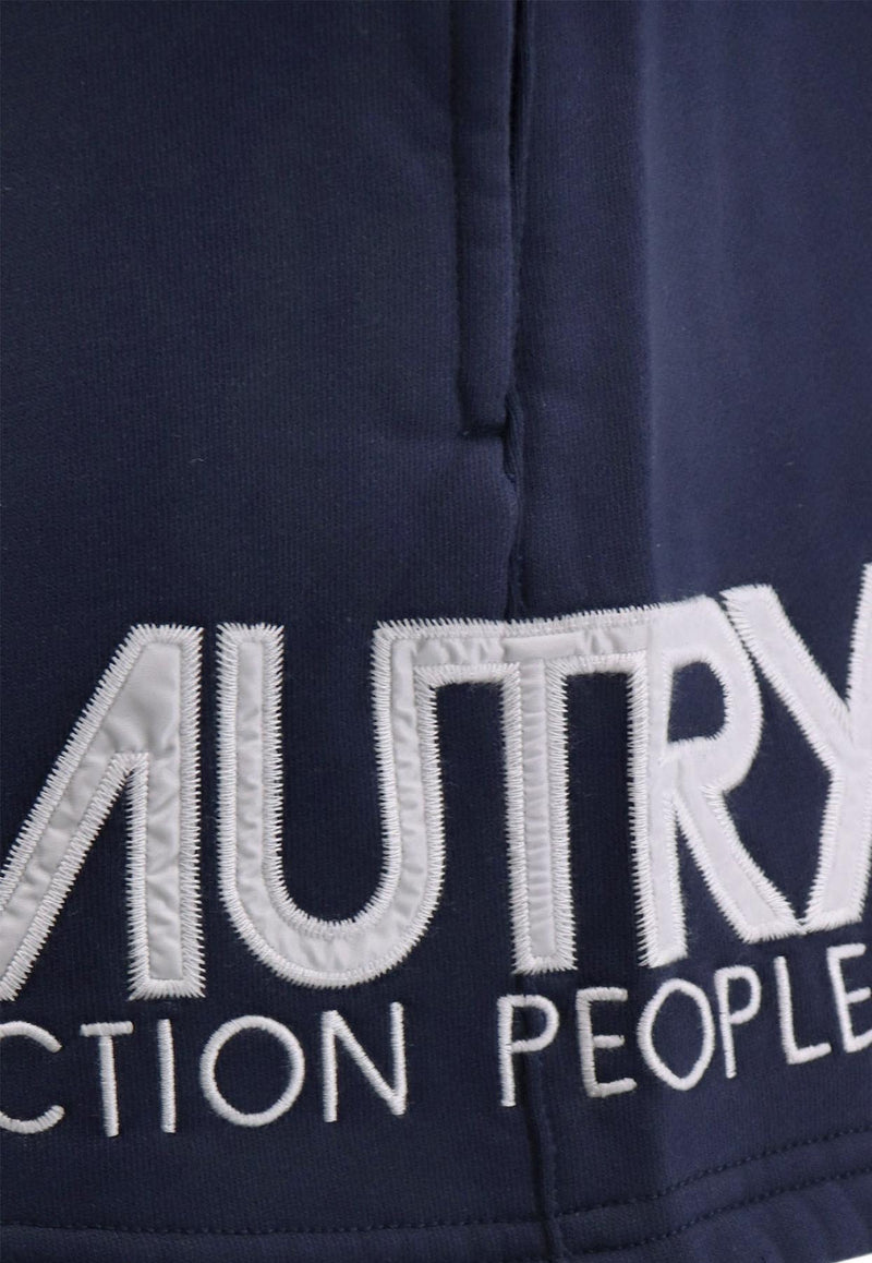 Autry Embroidered Logo Track Shorts Blue SHIW410B_410B_Blue_29847794