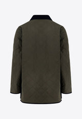 Valentino VLogo Patch Quilted Jacket Olive 7V3CJK95CKVAPF_Verde olive_29841159