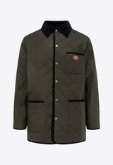 Valentino VLogo Patch Quilted Jacket Olive 7V3CJK95CKVAPF_Verde olive_29841159