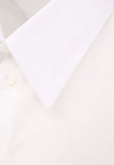 Balenciaga Logo Embroidered Buttoned Shirt White 814008TNM60_9000_White_29839797