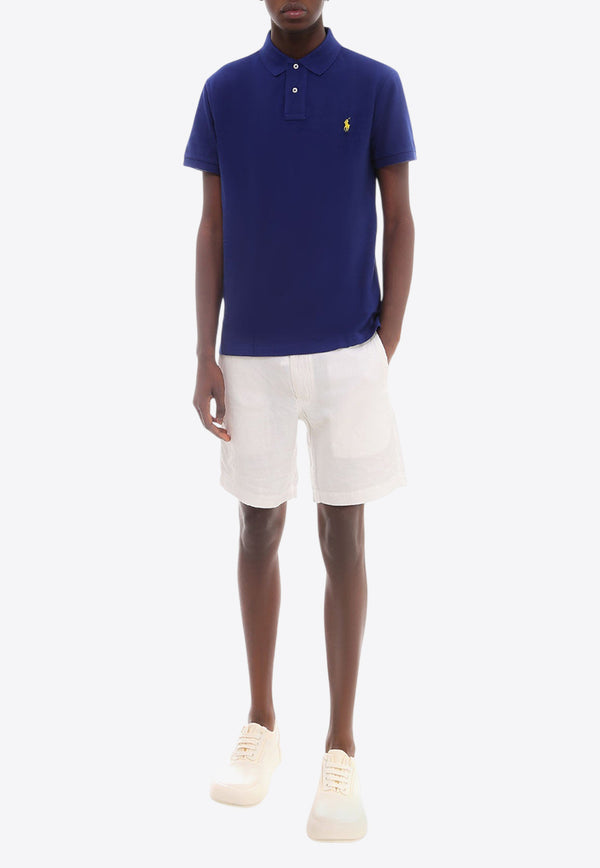 Polo Ralph Lauren Embroidered Logo Polo T-shirt Blue 710795080_013_Blue_29840377