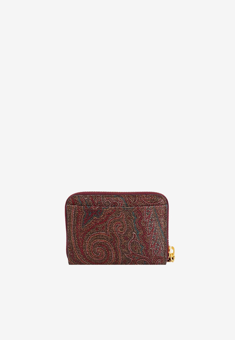 Etro Paisley Jacquard Zipped Wallet Brown 1N0837567_0600_Brown_29840492