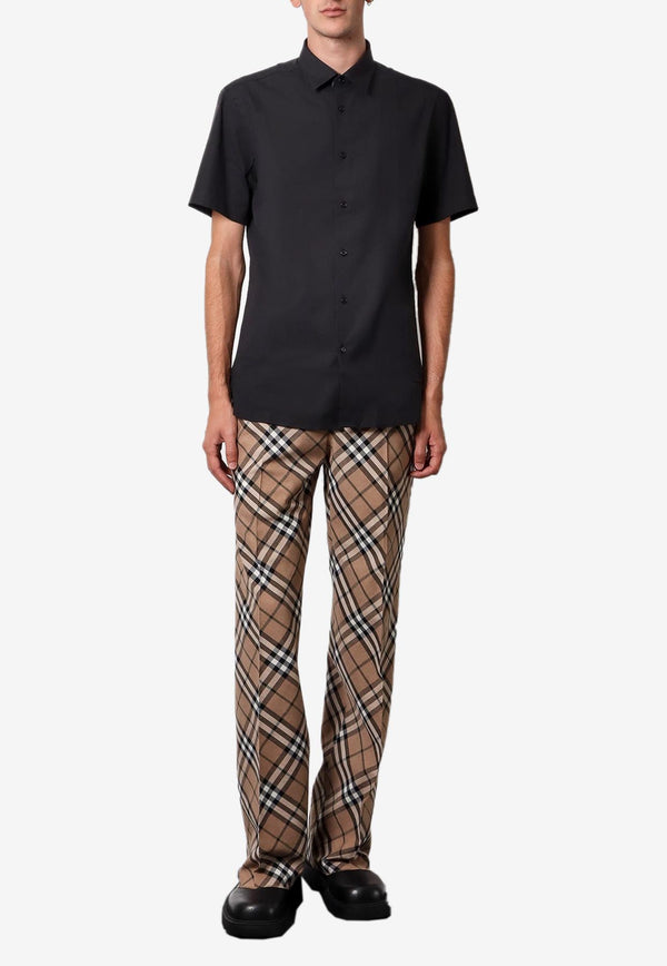 Burberry Embroidered EKD Short-Sleeved Shirt Black 8079596_A1189_Black_29840629