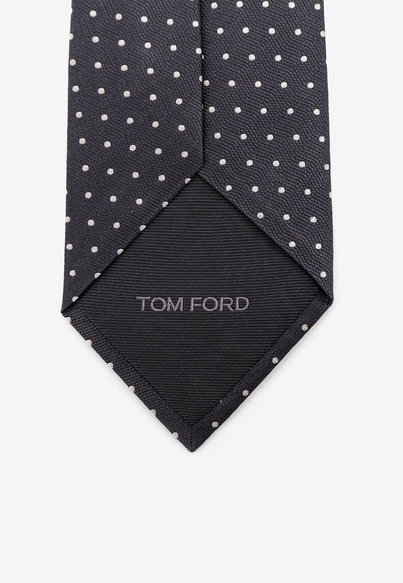 Tom Ford Polka Dot Silk Tie Gray STE001S0123IG710_Grey_29841911
