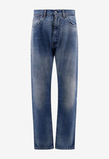 Maison Margiela Frayed Jeans with Signature-Stitches Blue S29LA0094S30561_984_Blue_29845850