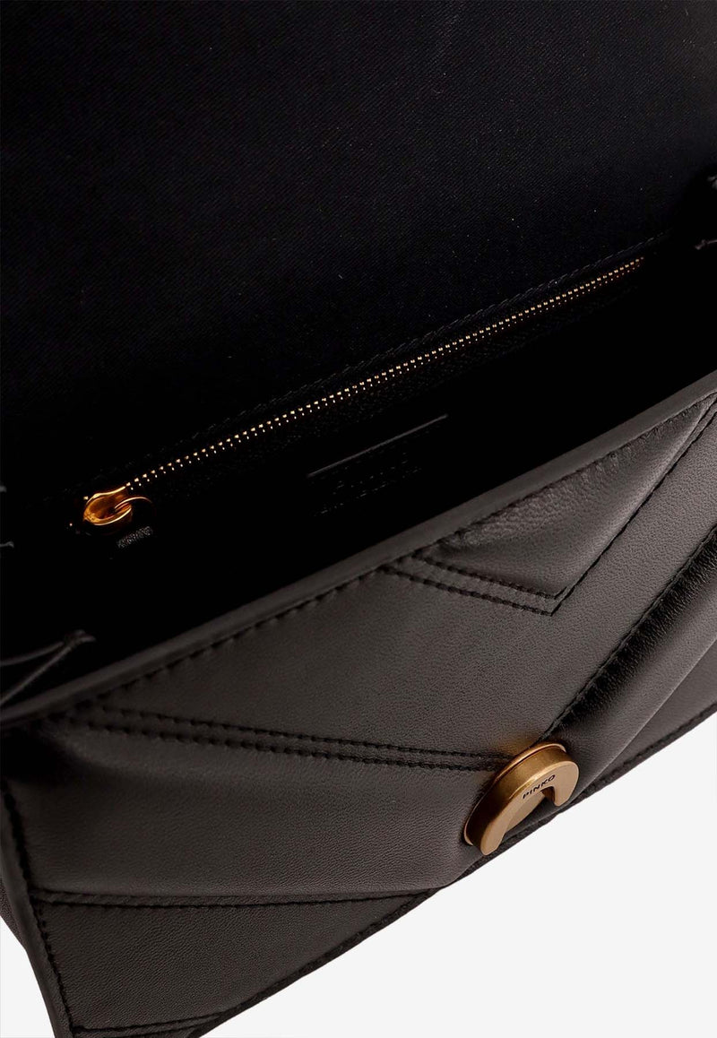 PINKO Love Birds Quilted Leather Crossbody Bag Black 104550A26Z_Z99Q_Black_29839159