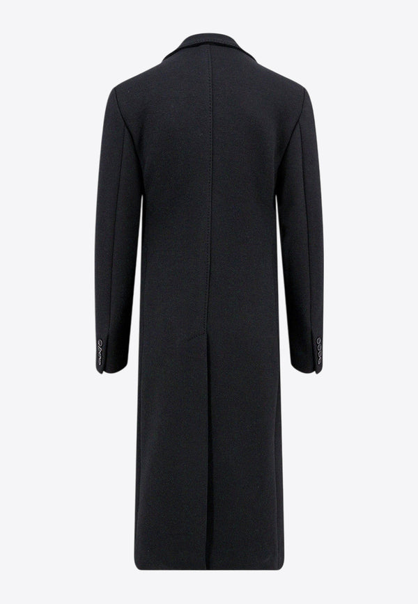 Dolce & Gabbana Wool-Blend Single-Breasted Coat Black G040VTHU7QV_N0000_Black_29846346