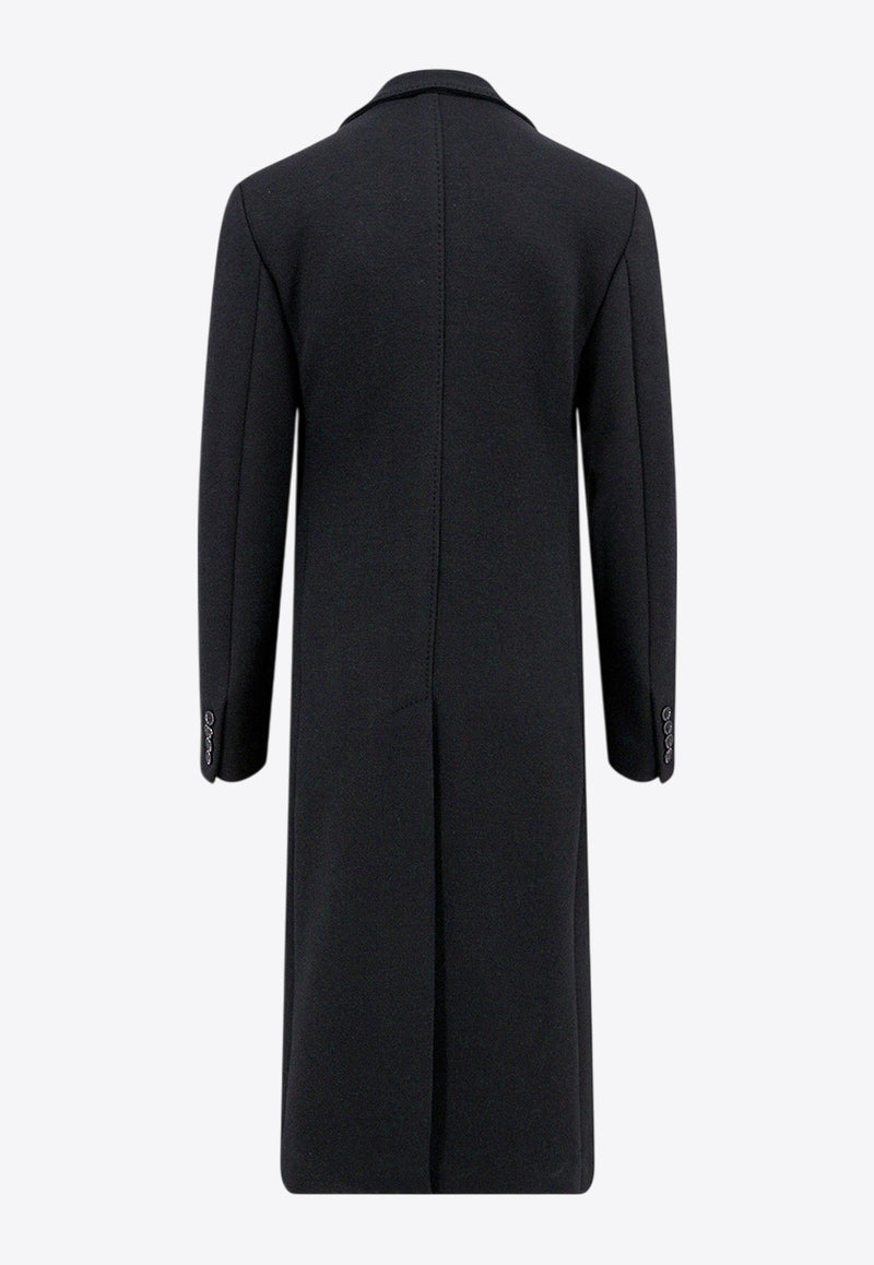 Dolce & Gabbana Wool-Blend Single-Breasted Coat Black G040VTHU7QV_N0000_Black_29846346