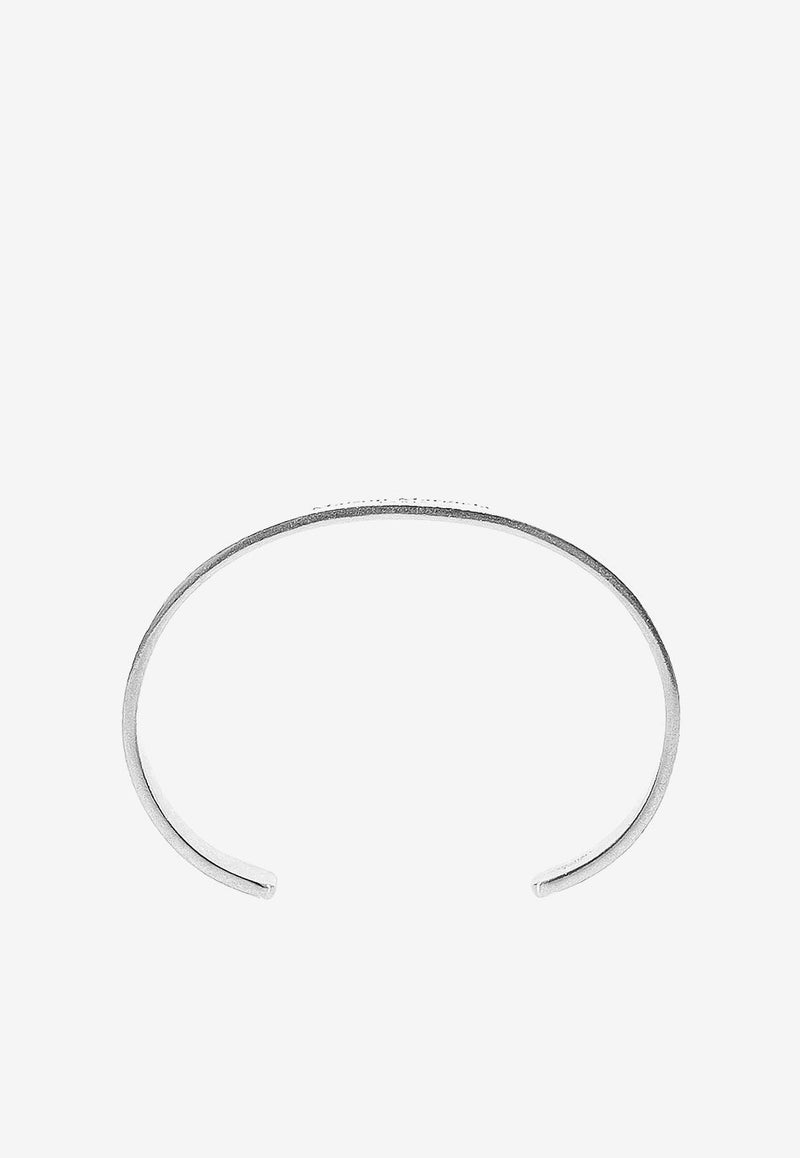Maison Margiela Engraved Logo Open Bangle Silver SM1UY0081SV0158_951_Silver_29846372