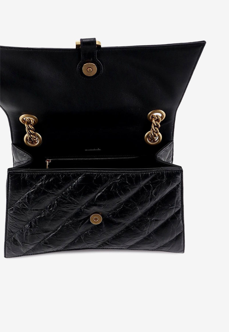 Balenciaga  Medium Crush Quilted Leather Shoulder Bag Black 785602210J1_1000_Black_29839814