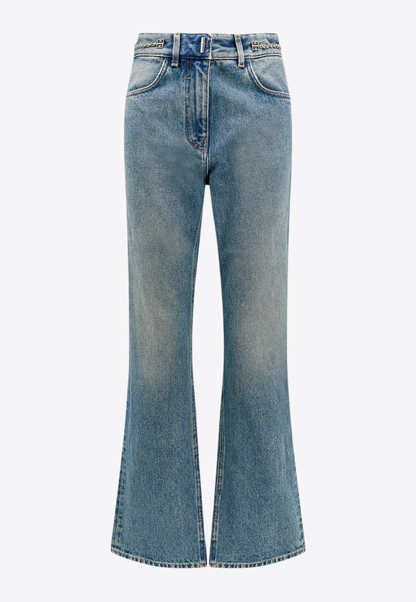 Givenchy 4G Logo Flare Jeans Blue BW51145Y9N_420_Blue_29846139