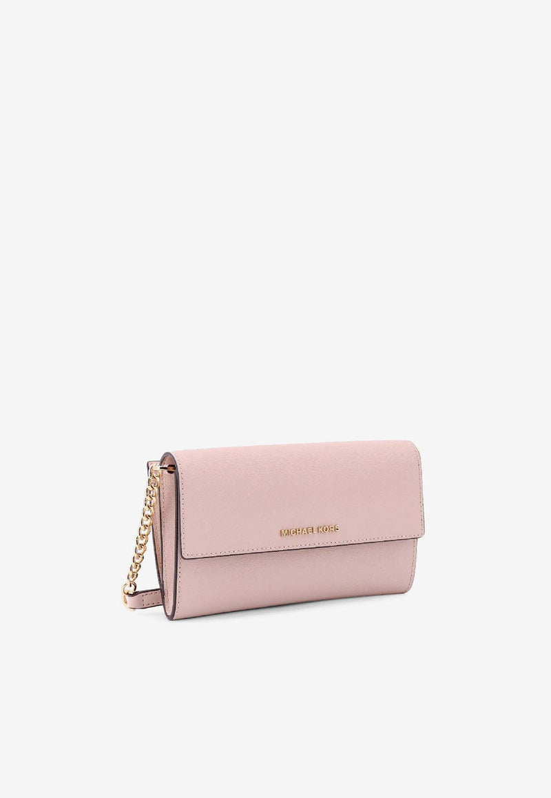 Michael Kors Jet Set Leather Crossbody Bag Pink 32R4GJ6C9L_187_OneColor_29839319