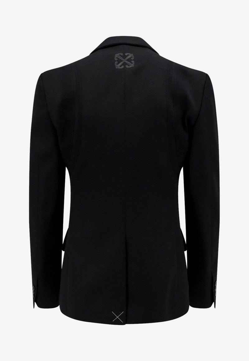Off-White Arrows Patch Single-Breasted Blazer Black OMEN094S24FAB001_1010_Black_29846224