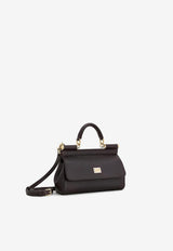 Dolce & Gabbana Small Sicily Leather Top Handle Bag Black BB7116B100180999_Black_29842386